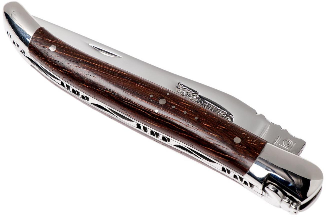 Laguiole en Aubrac zakmes 12 cm iroko hout, L0212ZOI-FSJ1