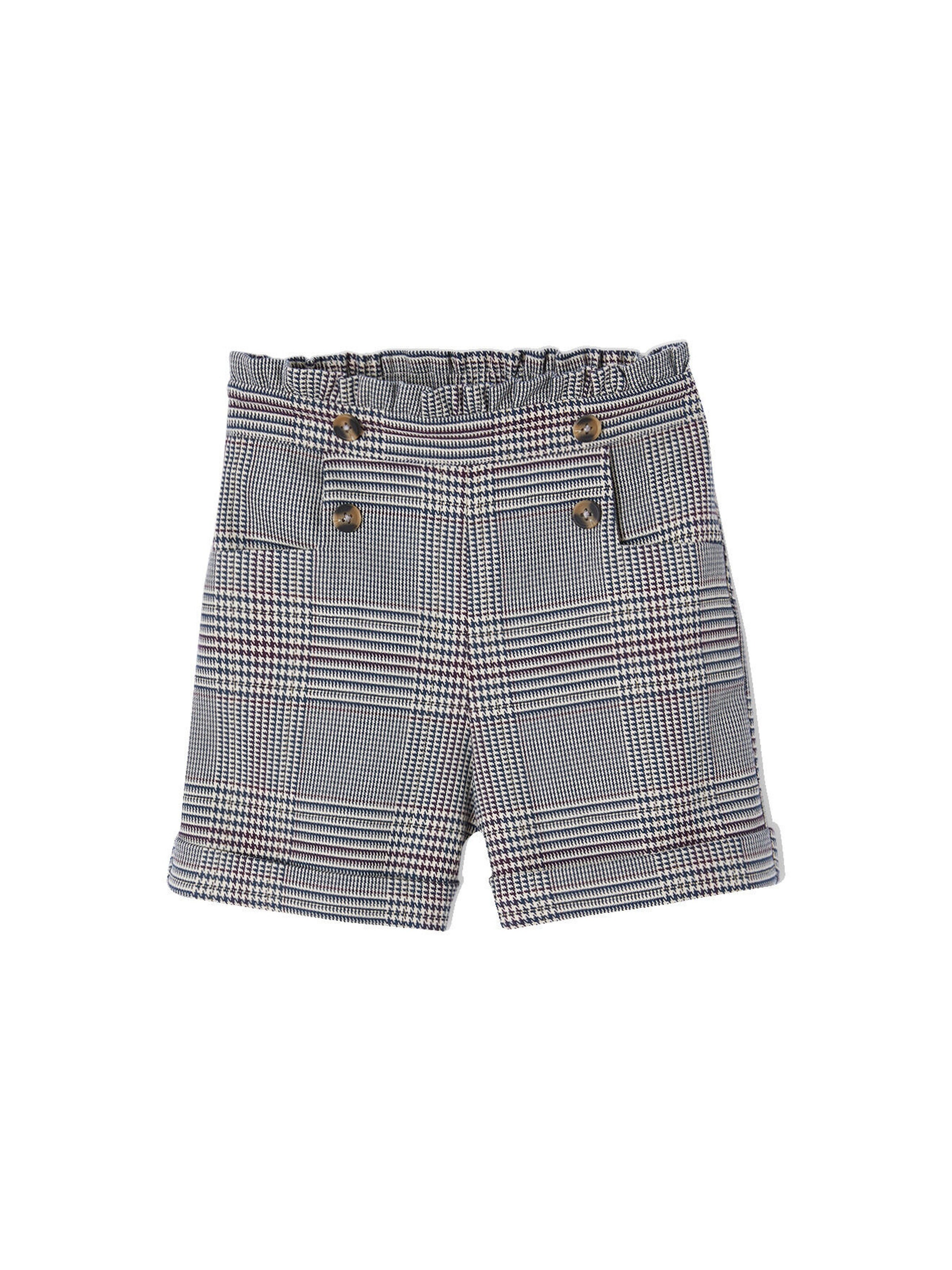 Vertbaudet Mädchen Flanell-Shorts mit Karomuster marine kariert