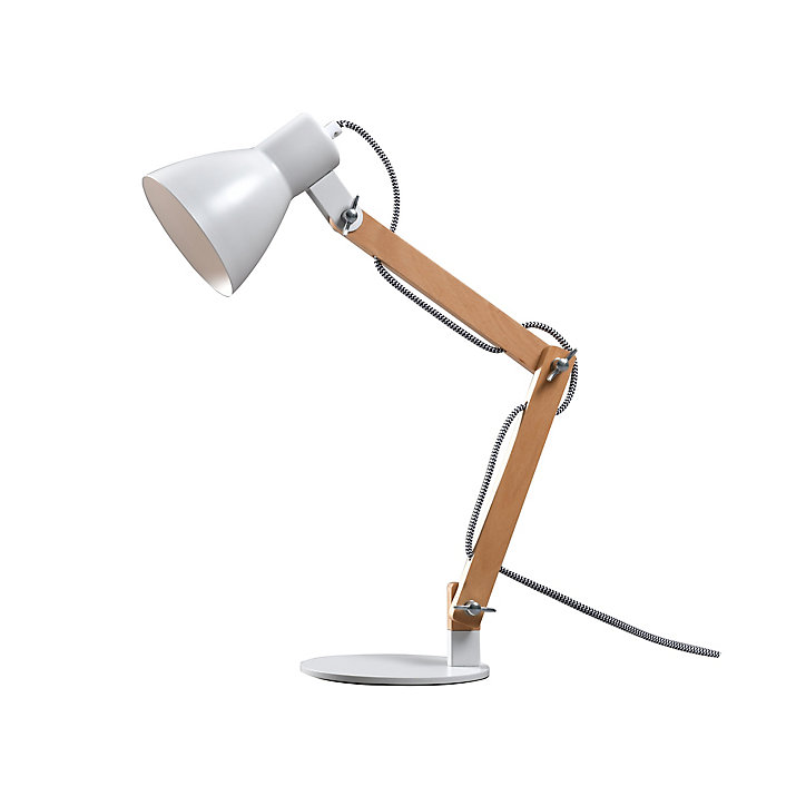 Lampe de table incandescent Peroten GoodHome E27 naturel