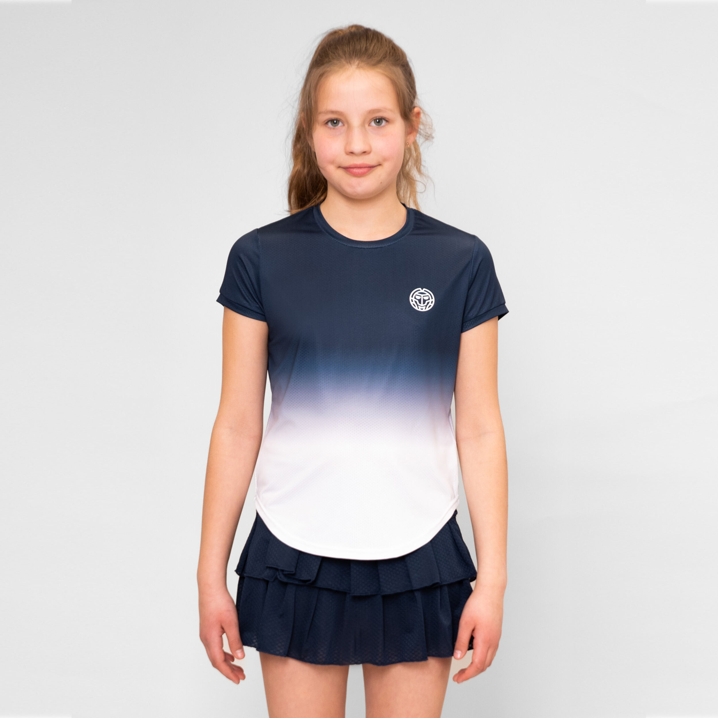 BIDI BADU Crew Gradiant T-shirt Filles - Bleu Foncé , Blanc