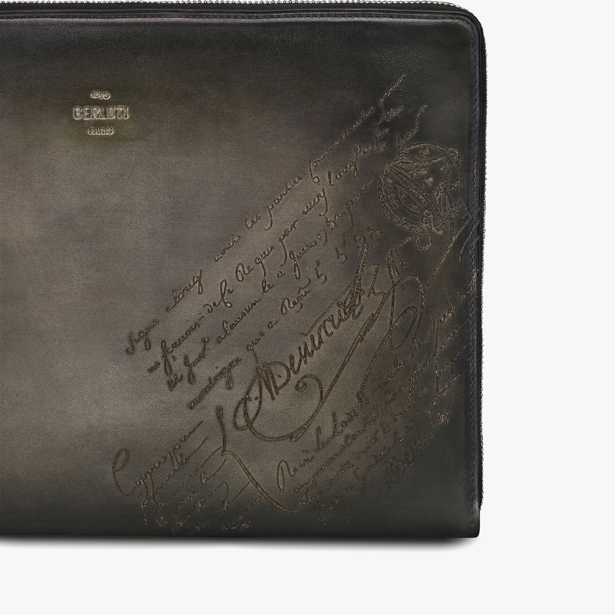 Pochette Nino Gm En Cuir Scritto