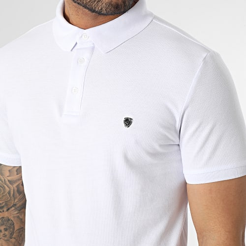 Polo Manches Courtes Blanc