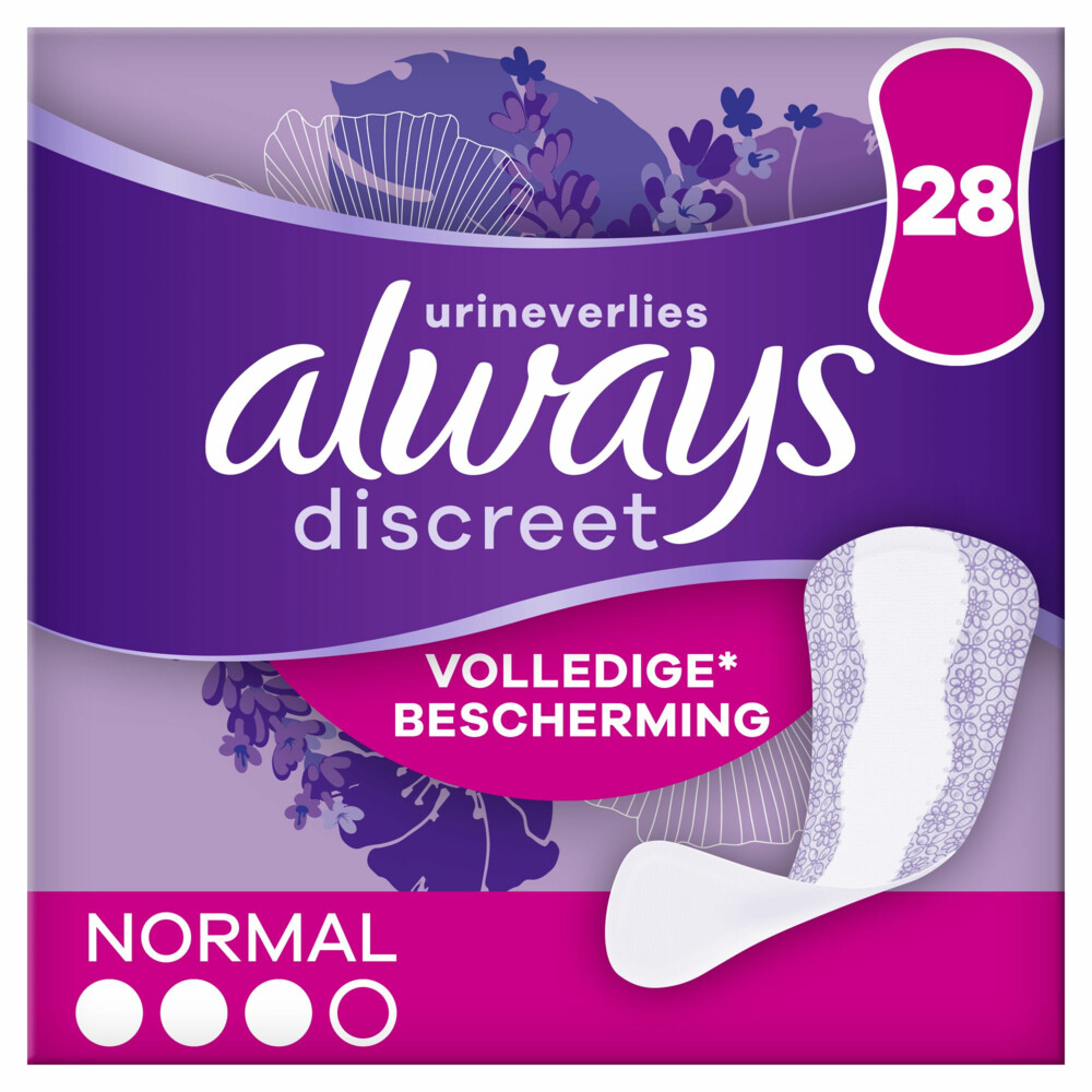 Always Discreet Normal Inlegkruisjes Urineverlies28 stuks