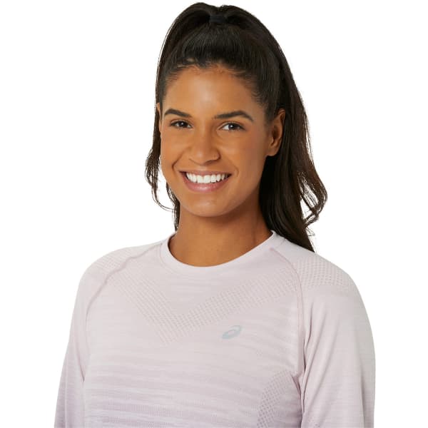 T-shirt running ASICS SEAMLESS LS TOP W WATERSHED ROSE/DUSTY MAUVE