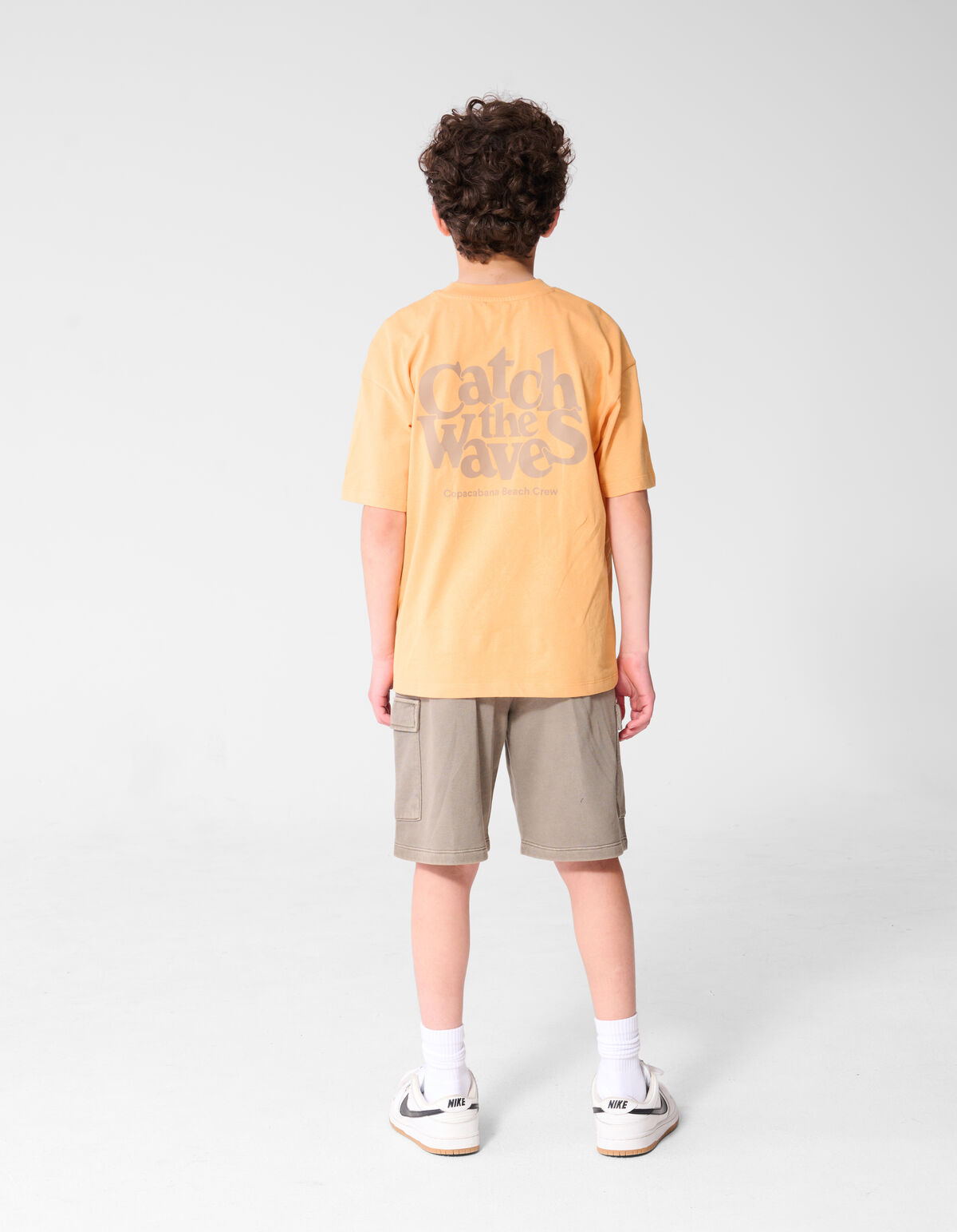 Catch Artwork T-shirt Lichtoranje
