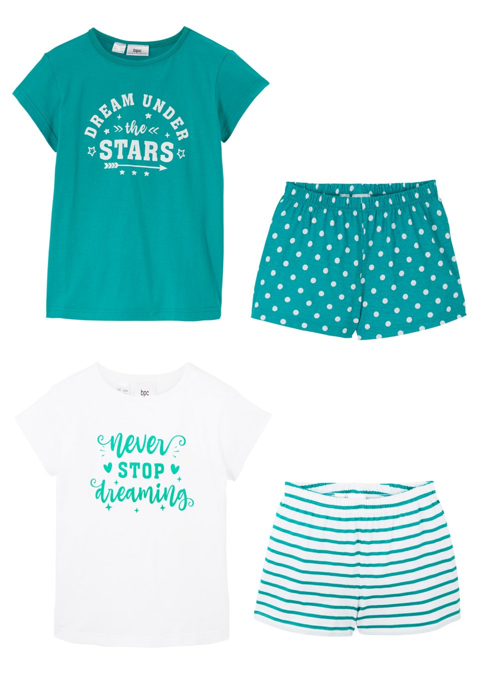 Lot de 2 pyjashorts fille