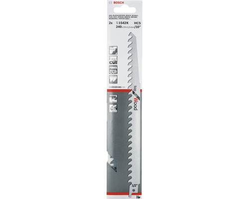 Reciprozaagblad Bosch S 1542 K, verpakking van 2