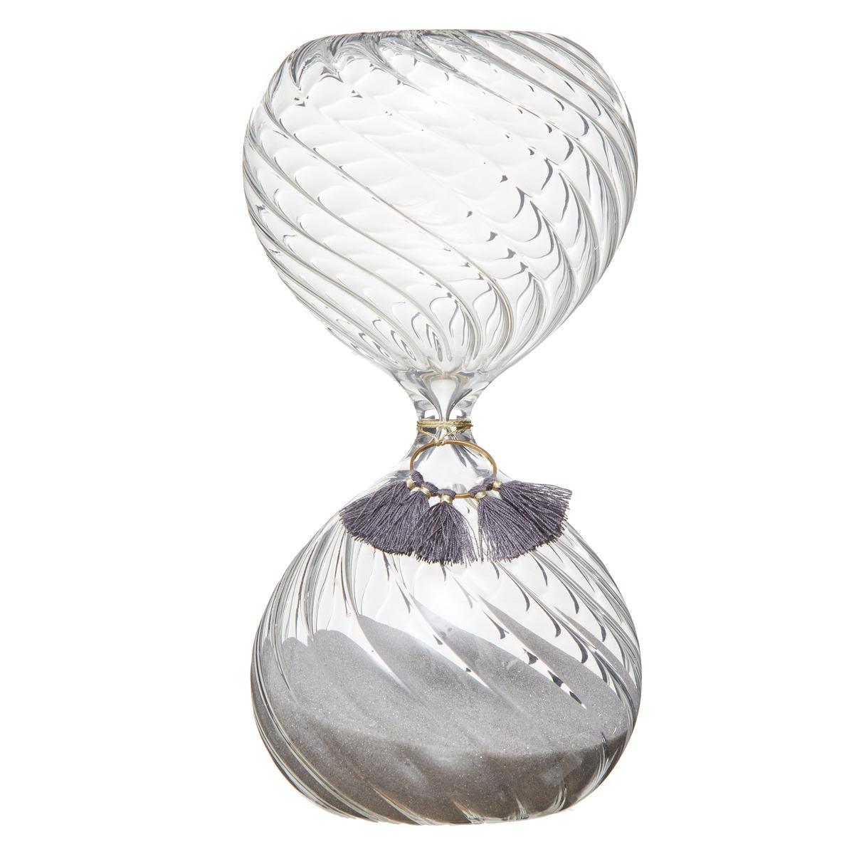 SABLIER POMPON NIGHT H.18.5CM