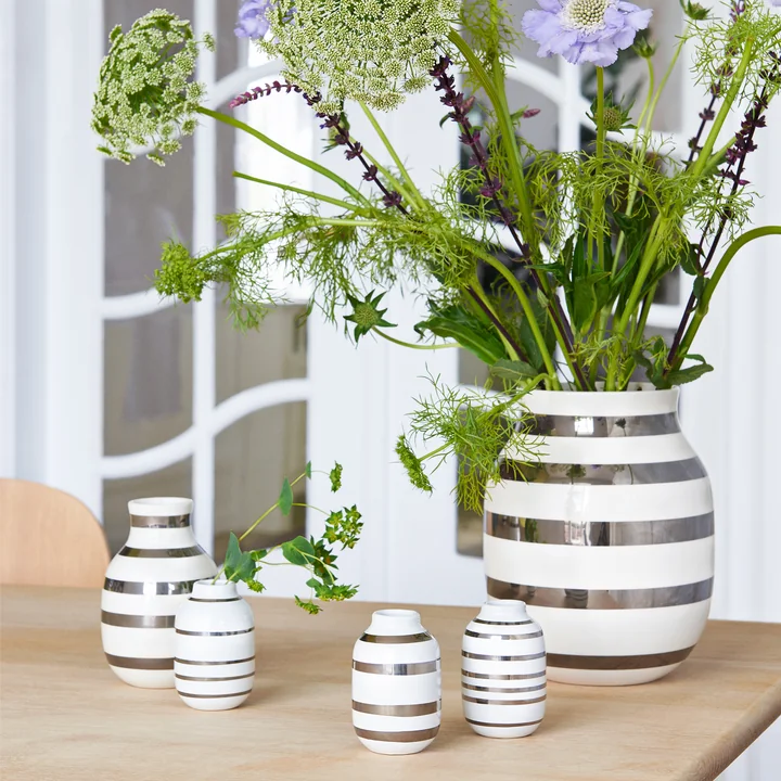 Kähler Design - Omaggio Vase H 31 cm, schwarz
