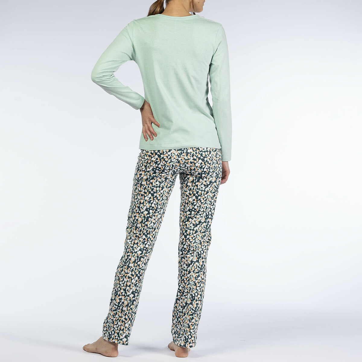 MELISSA BROWN<br>Pijama de algodão de manga comprida