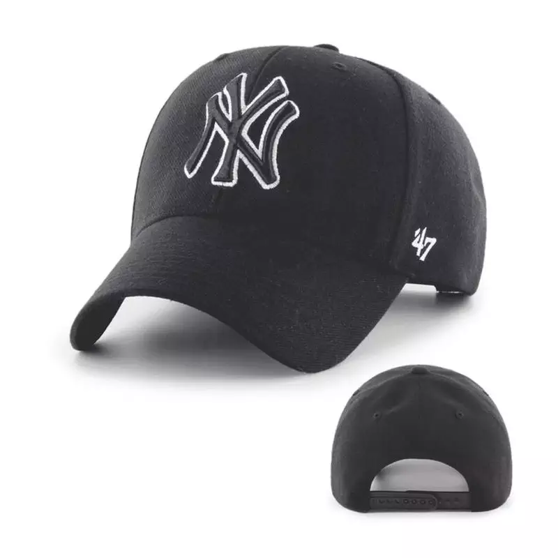 Casquette 47 CAP MLB NEW YORK YANKEES MVP SNAPBACK BLACK WHITE