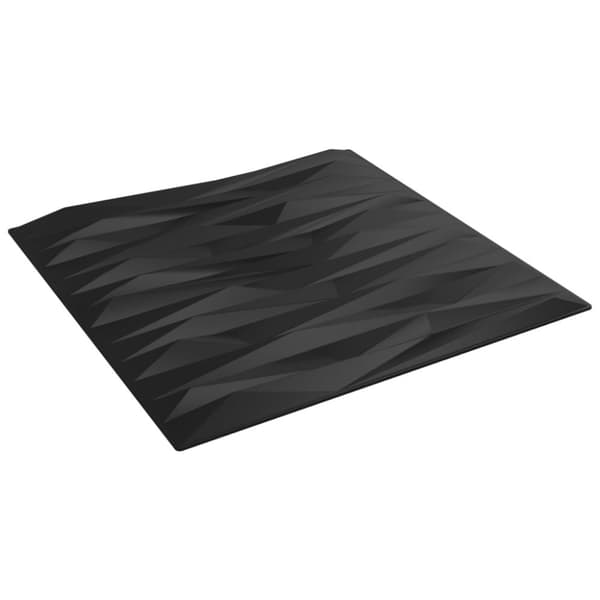 vidaXL Veggpaneler 24 stk svart 50x50 cm XPS 6 m² stjerne