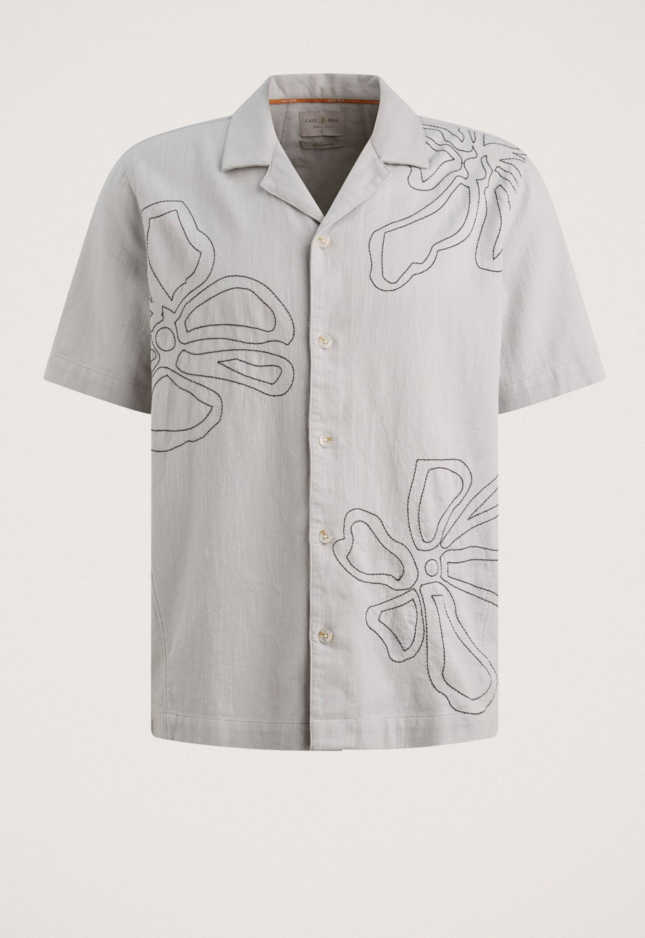 Cast Iron Embroidered Twill Overhemd