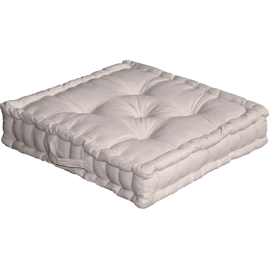 Coussin de sol PANAMA naturel 50x50x10cm