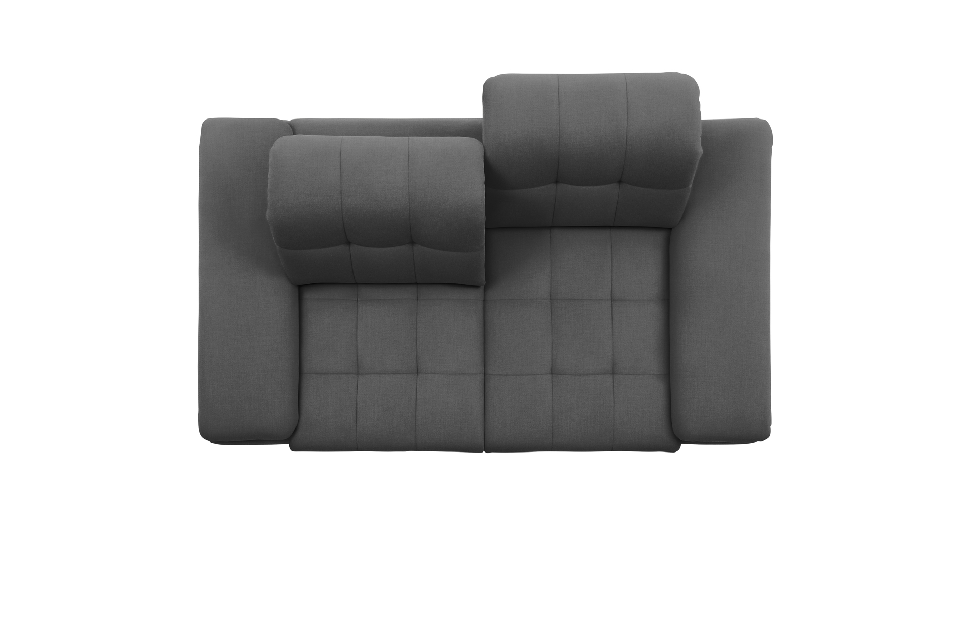 polsterpower 2,5-Sitzer-Sofa - Miro grau - Basismodell