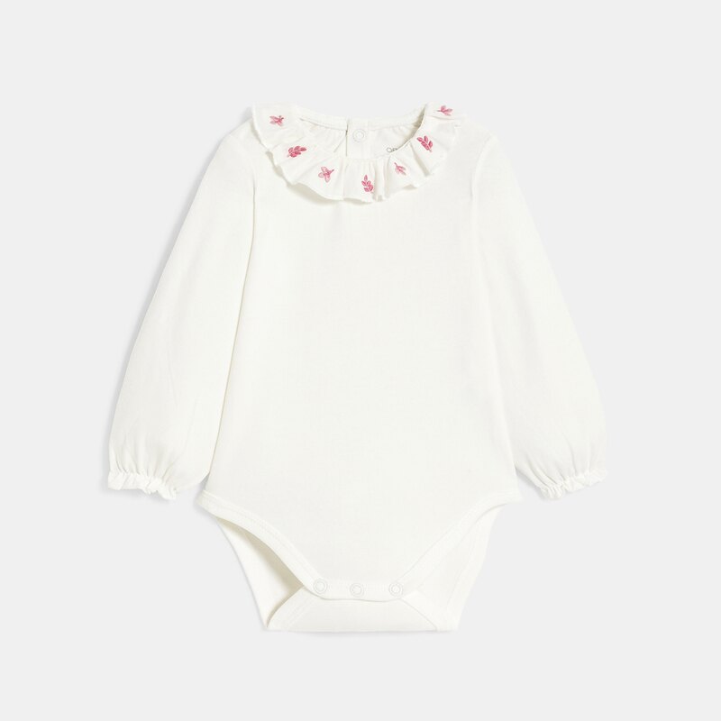 Combinaison maille tricot et body rose bébé fille Beige