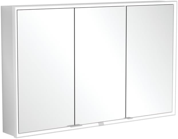 Villeroy & Boch My View Now, Spiegelschrank für Wandeinbau mit Beleuchtung, 1200x750x167,5 mm, mit EIN-/Ausschalter, Smart Home fähig, 3 Türen, A45812
