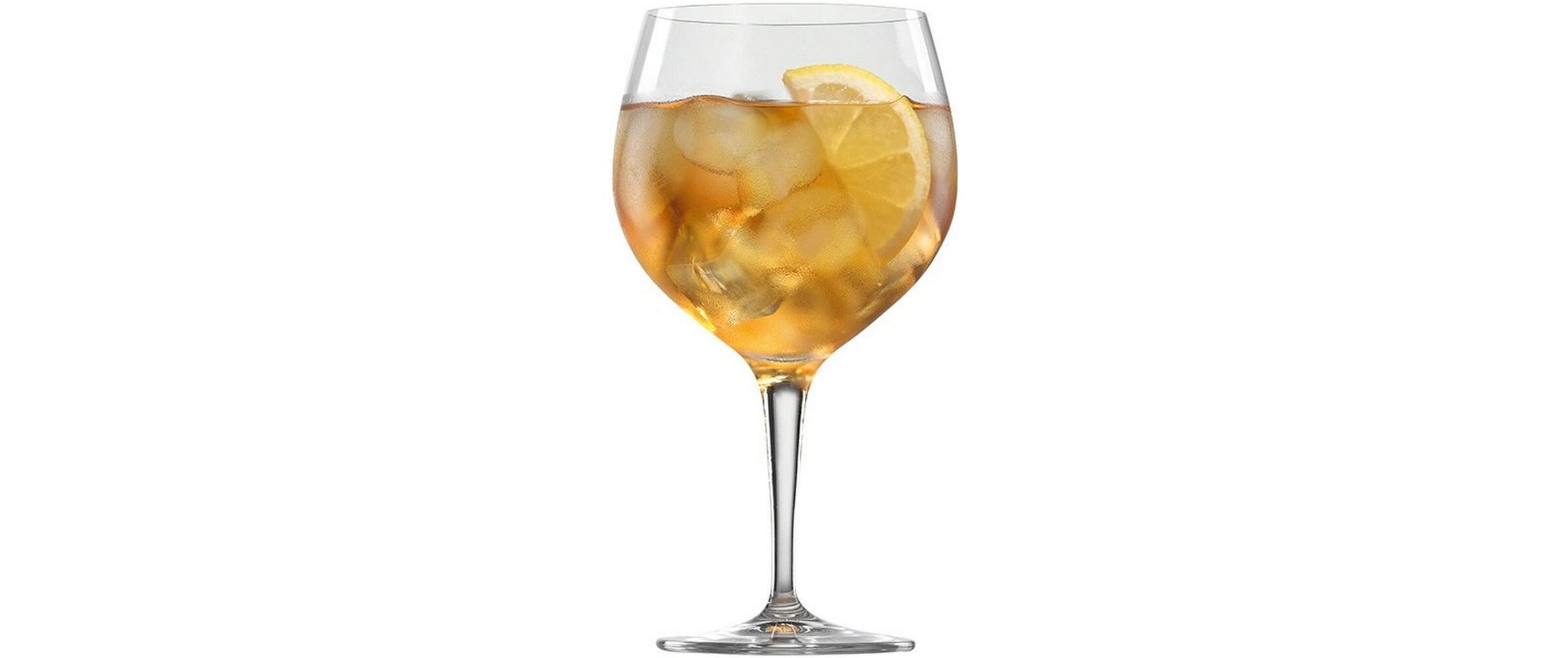 Gin Glas Special 630 ml, 4 Stück, TransparentGin-Tonic-Gläser-Set aus Kristallglas