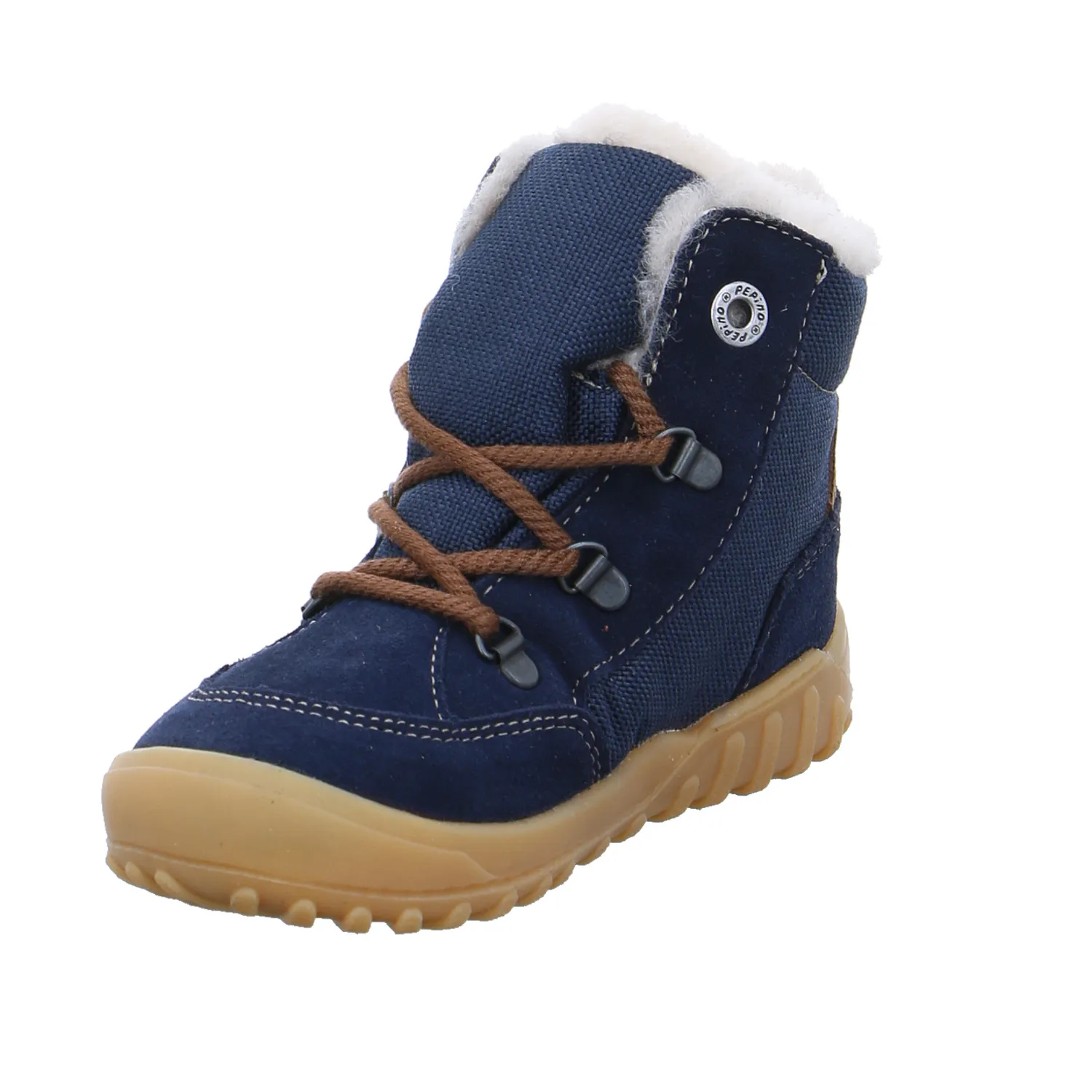 PEPINO Kleinkinder-Winter-Bottine Dunkelblau Leder  Bottine