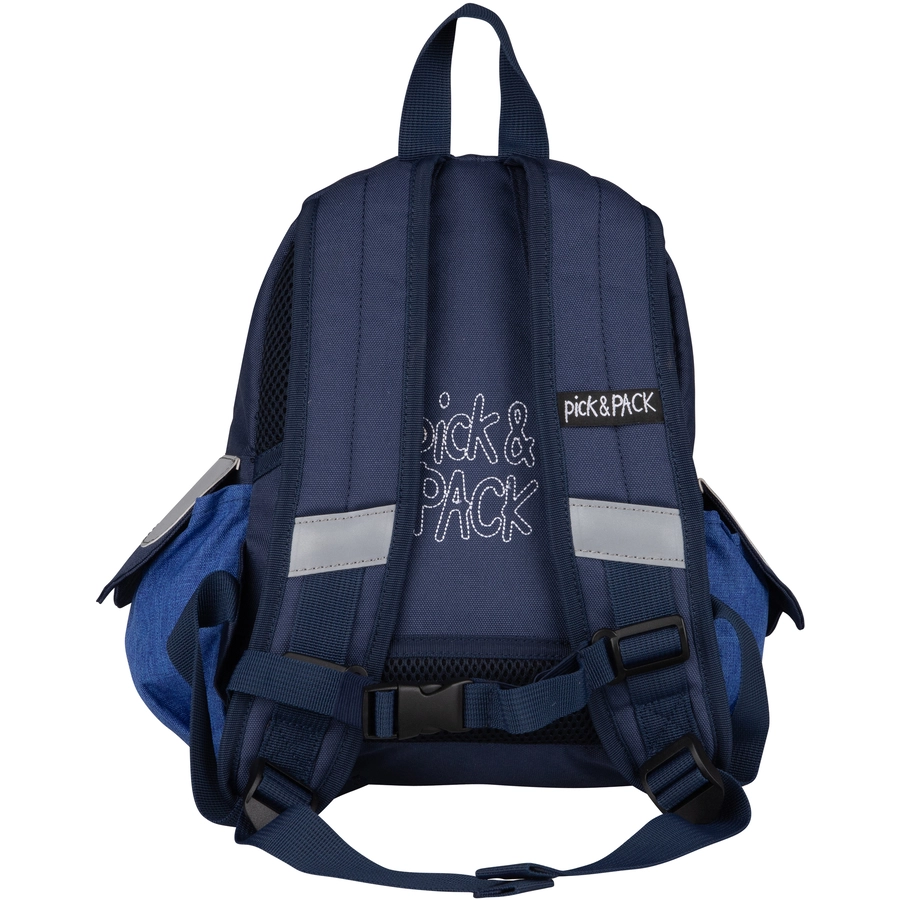 Pick & Pack Rucksack Owl Shape Blue melange