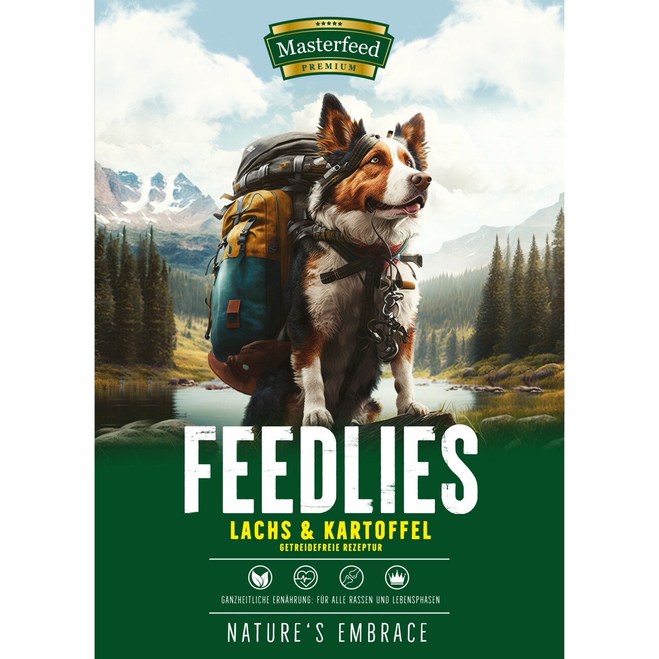Masterfeed Feedlies Lachs und Kartoffel 4 kg