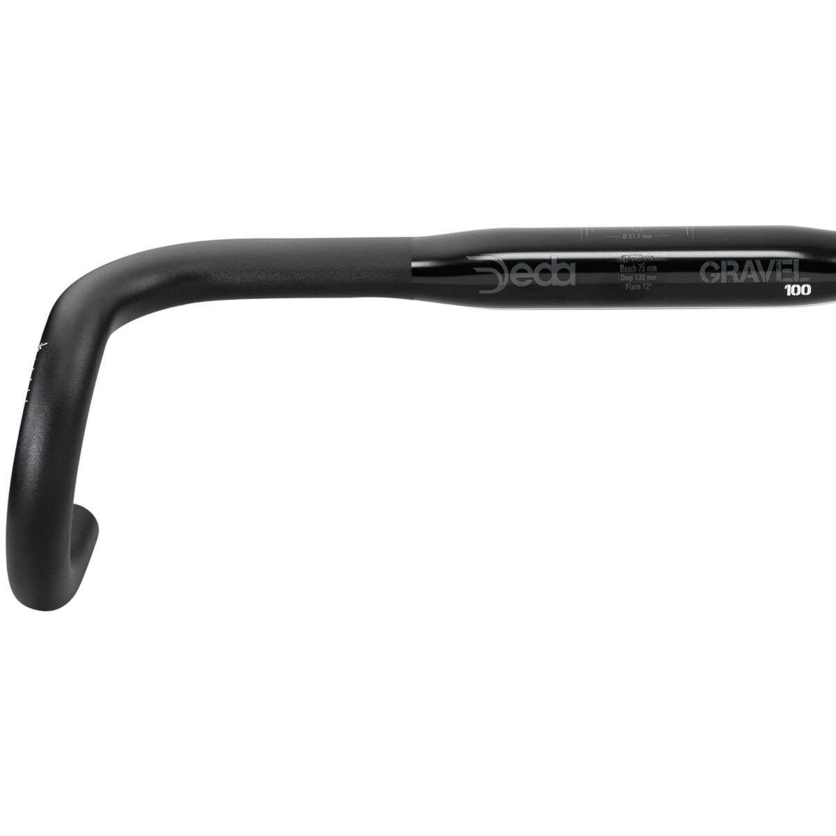 Deda GRAVEL100 Aluminium Gravel Stuur Zwart