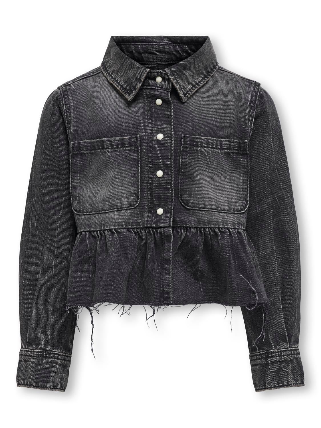 KOGBROADWAY Jeanshemd Washed Black