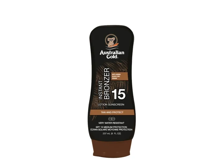 Australian Gold Sunscreen Lotion with Bronzer SP 15 -  237 ml