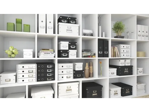 Leitz Click & Store WOW Small opbevaringsboks, 84% recirkuleret karton Sort