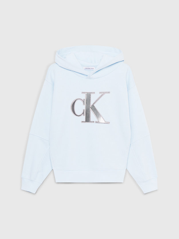 Moletom com capuz e logo de modelagem relaxada