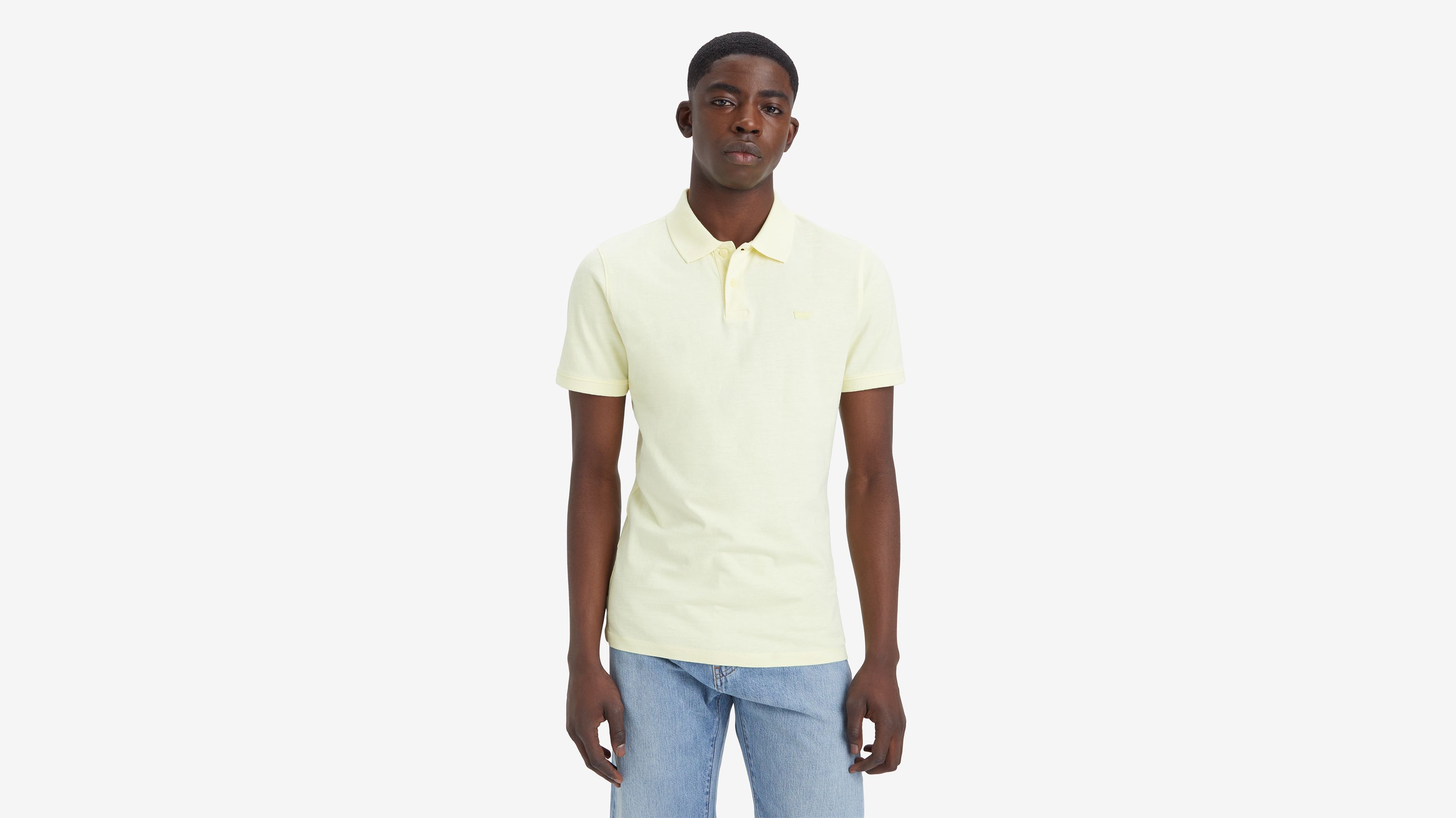 Chemise polo Housemark Slim - Wax Yellow Jersey - Bleu