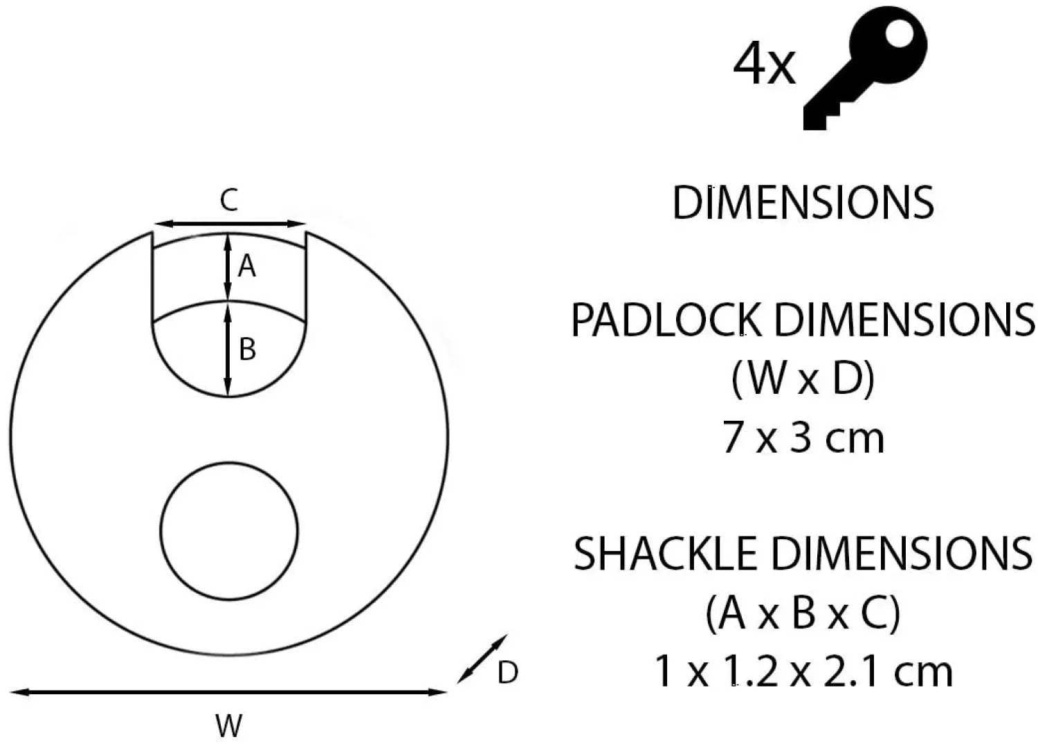 Master Lock M40EURDCC Excell - Discusslot RVS - 7 cm - Grijs