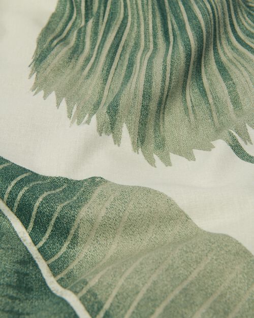 housse de couette en coton doux 140x200/220 feuilles de jungle