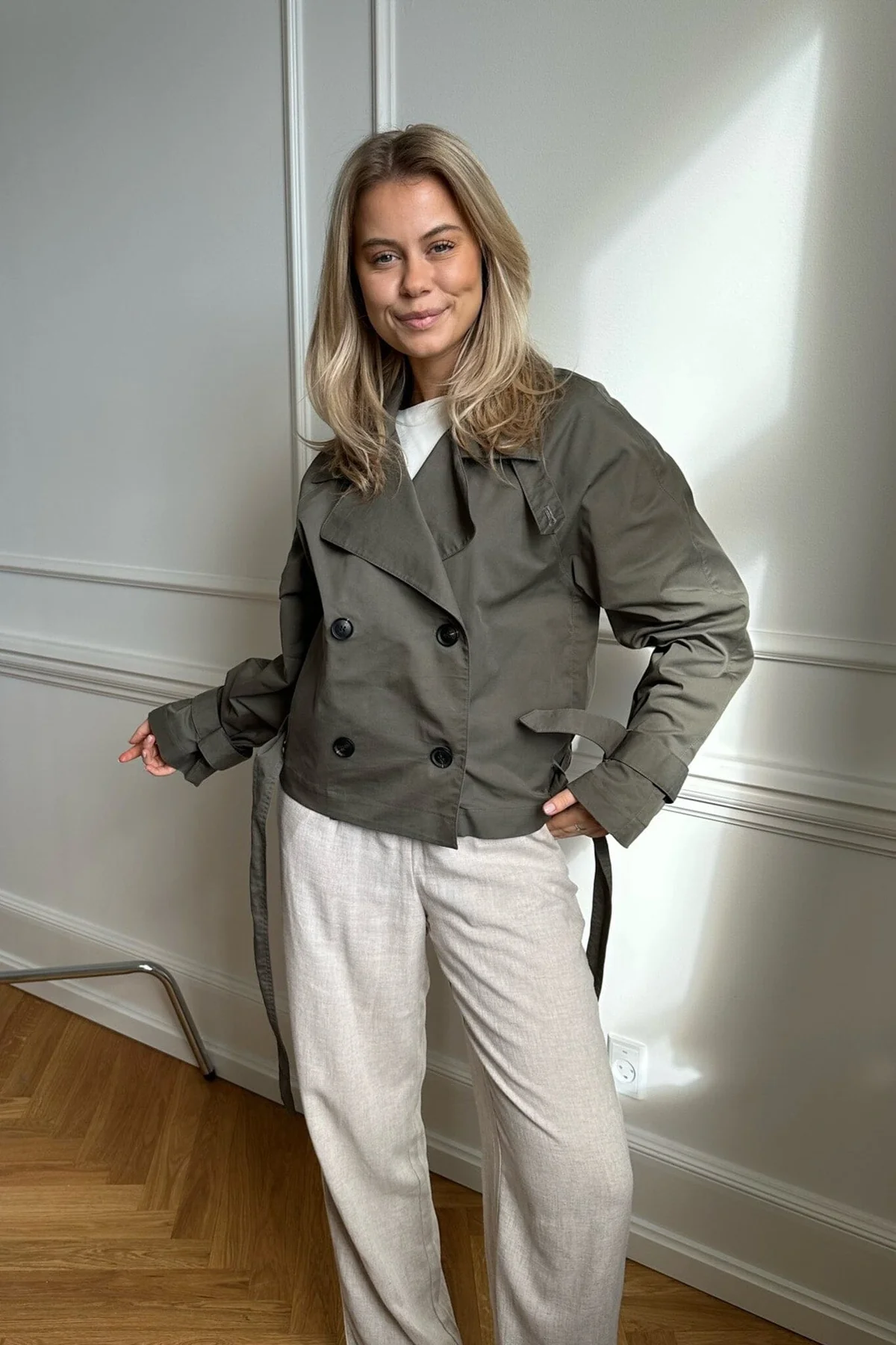 BYIC Almaic Trenchcoat green green