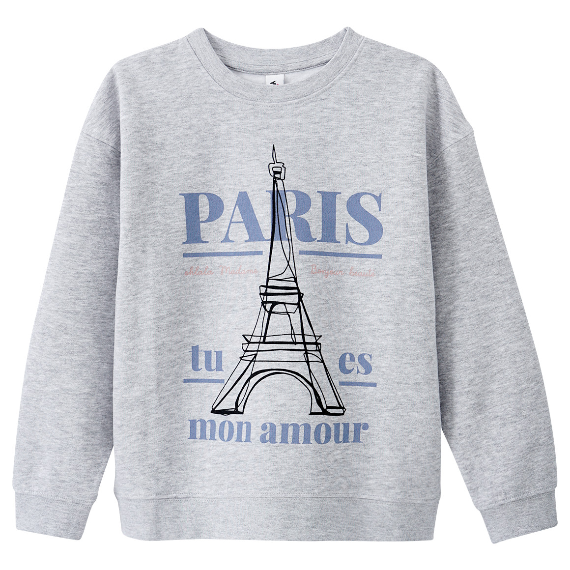 Yigga Mädchen Sweatshirt mit Print hellgrau