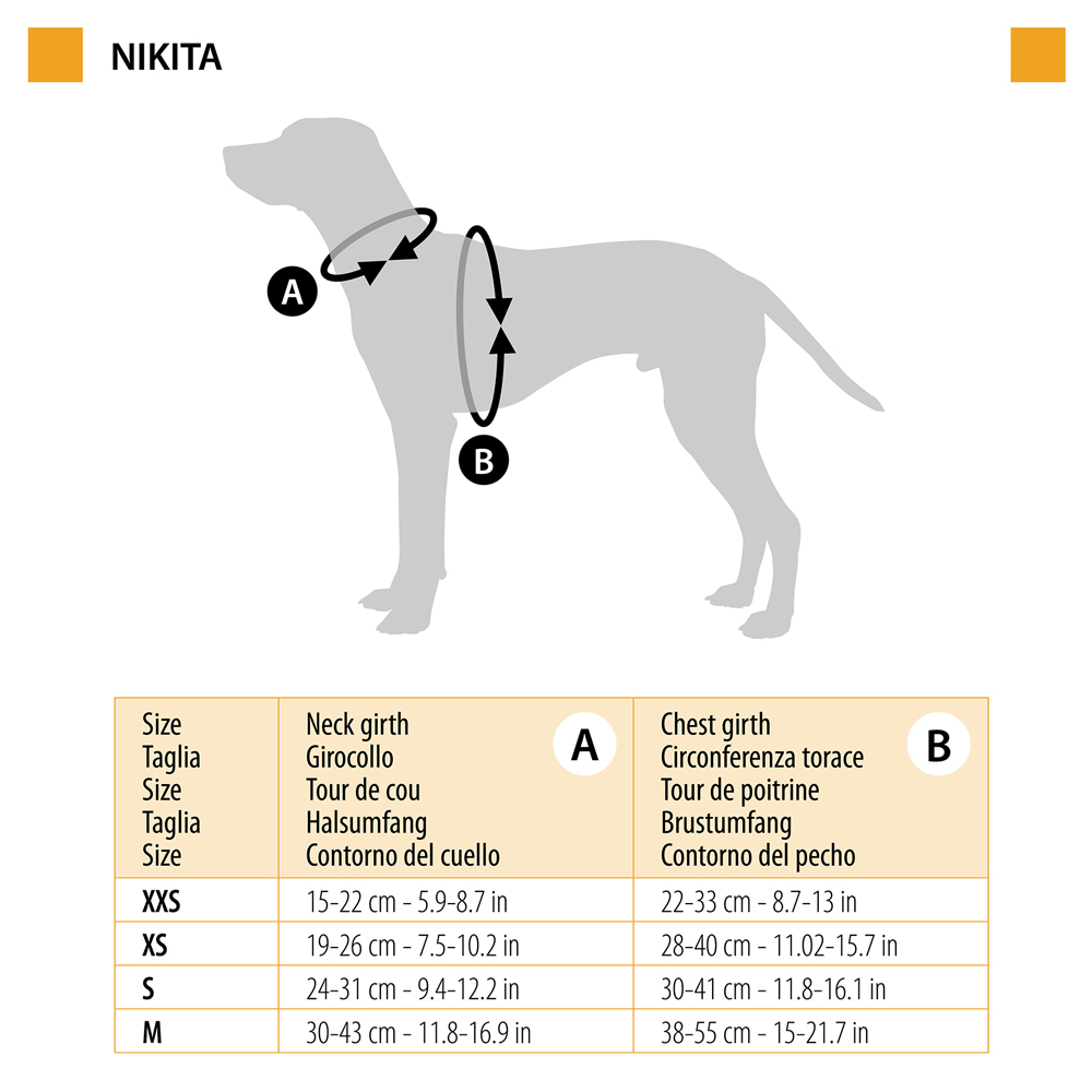 Harnais pour chiens nikita xs, respirant, rembourré et ajustable