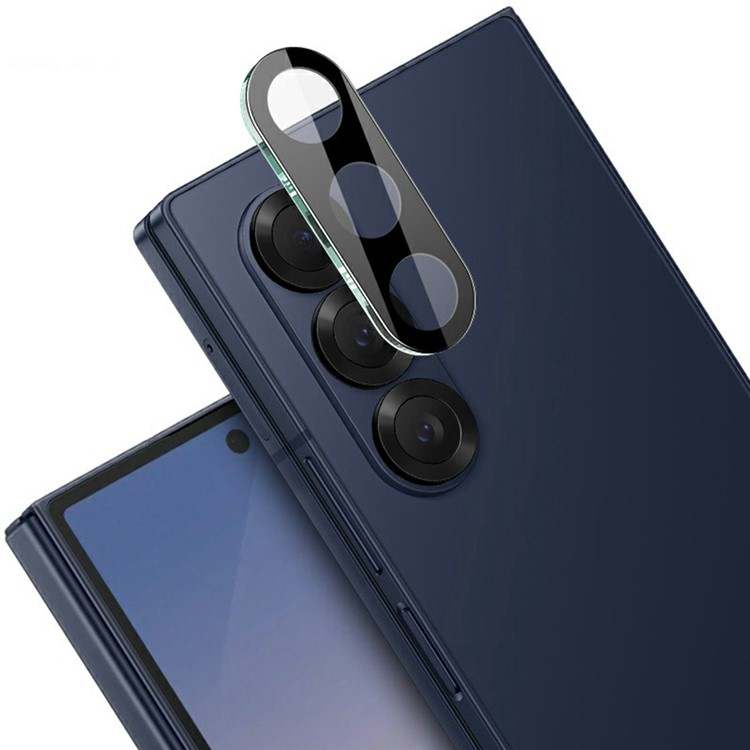 Samsung Galaxy Z Fold7 Kamera Objektiv Protector Vollschutz Panzer Glas - Schwarz