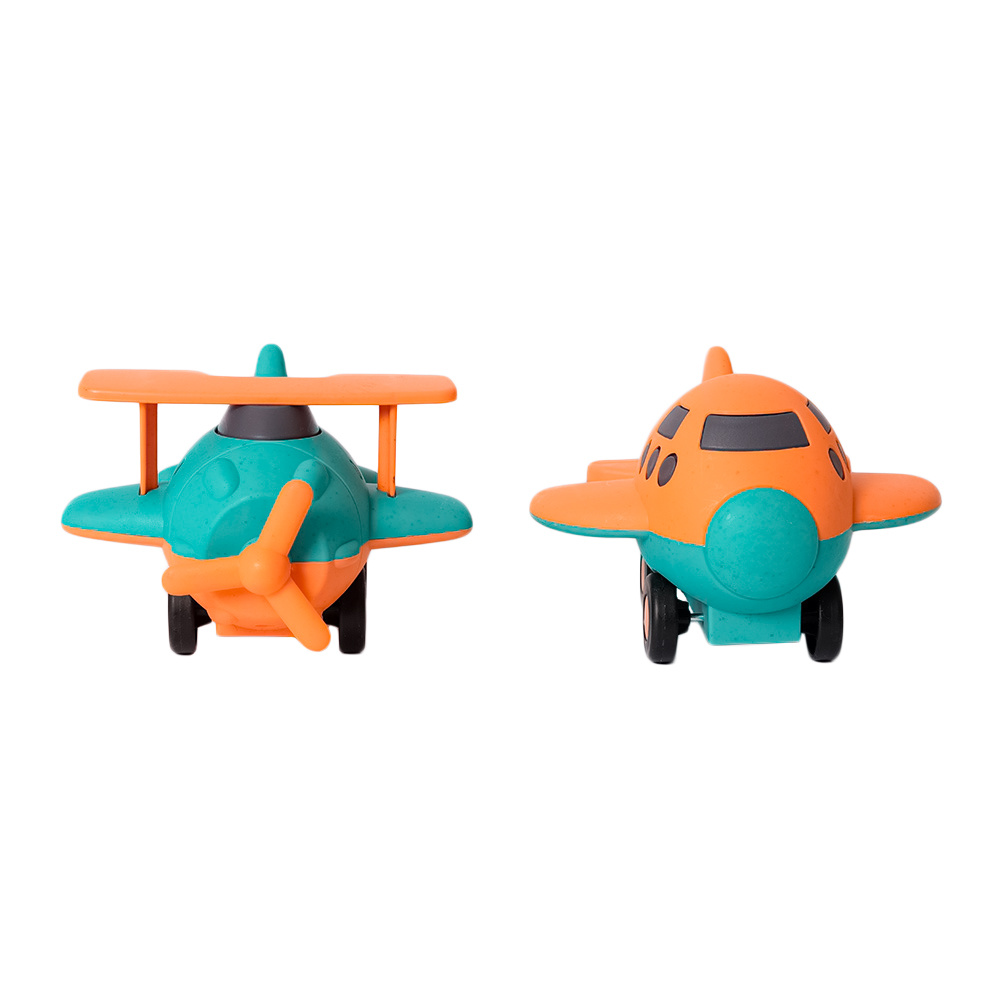Speelgoedtopdeals BIOplastic Helikopter en Vliegtuig - 9,5 cm