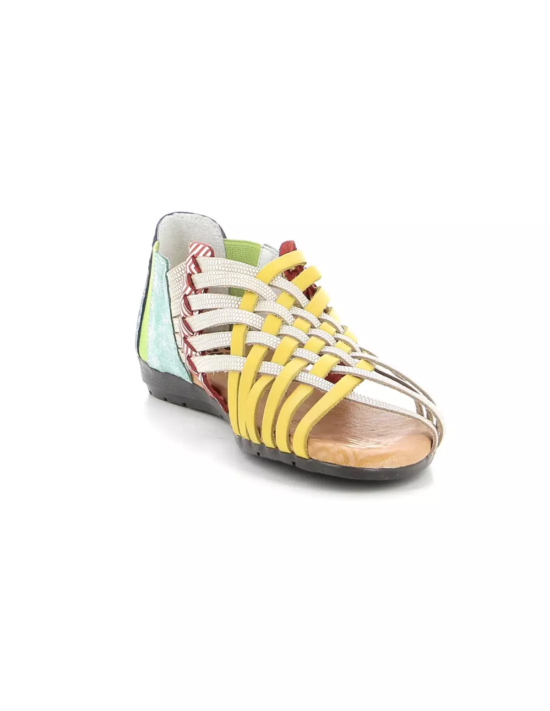 TRISOLES TRIBA 1224 COMBI JAUNE 12 - Sandales & nu-pieds Jaune