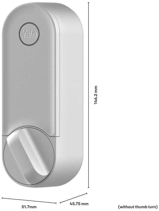 Yale Linus L2 digital lås (sølv)