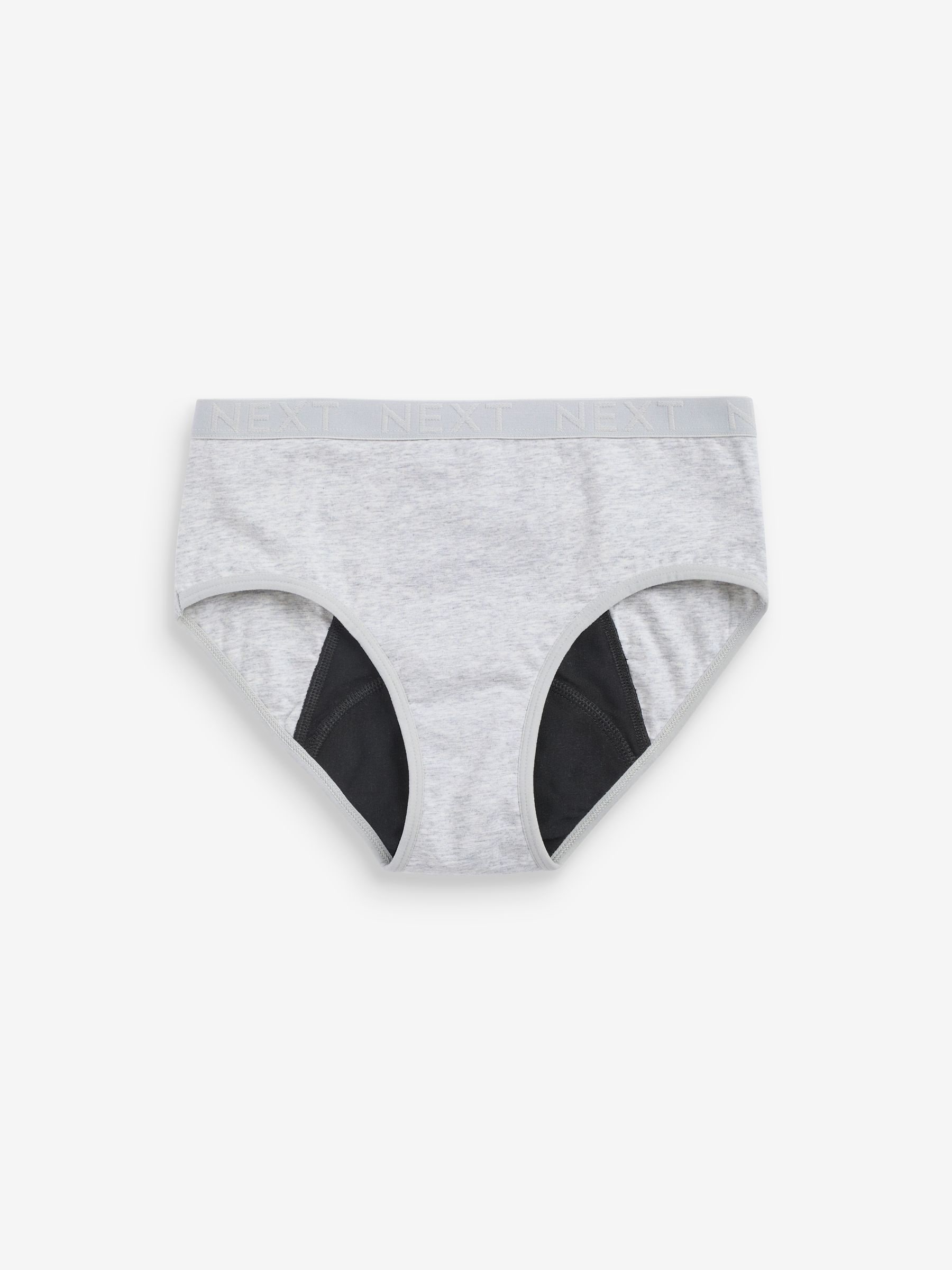 Monochroom - Verpakking van 2 menstruatieonderbroeken voor hevige menstruatie (7 - 16 jr)