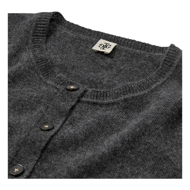 The Garment Cardigan Piemonte Crop Cachemire | Gris anthracite