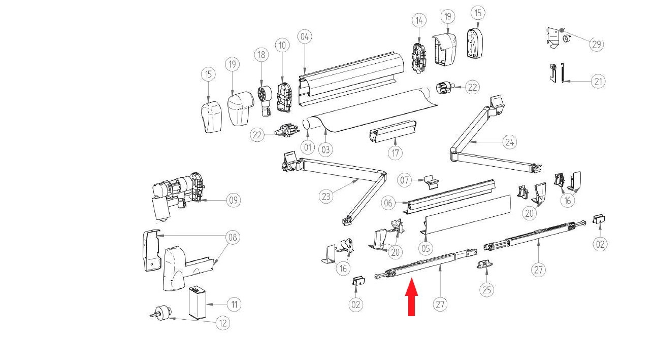 Support Arm V2  2,3m