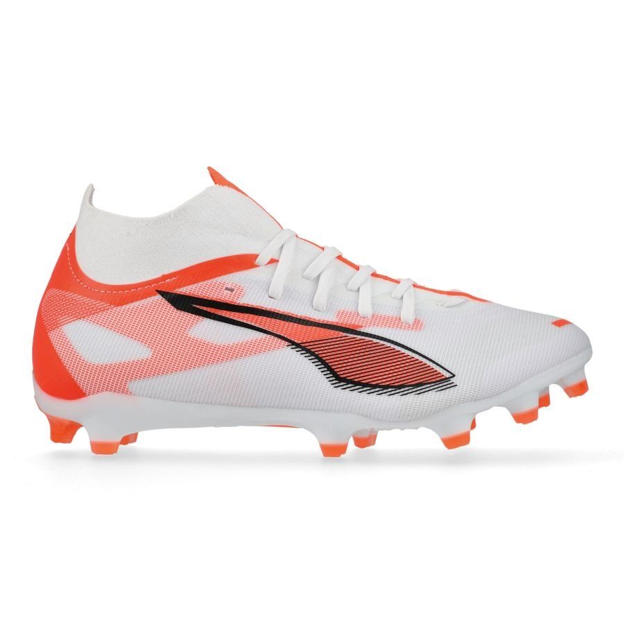 PUMA Ultra 5 Match   FG/AG Unlimited - Blanc/Noir/Glowing Red Femme