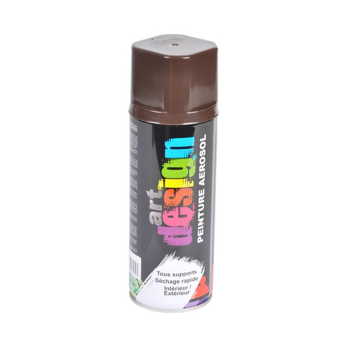 BOMBE DE PEINTURE MULTI SUPPORTS 400ML CHOCOLAT