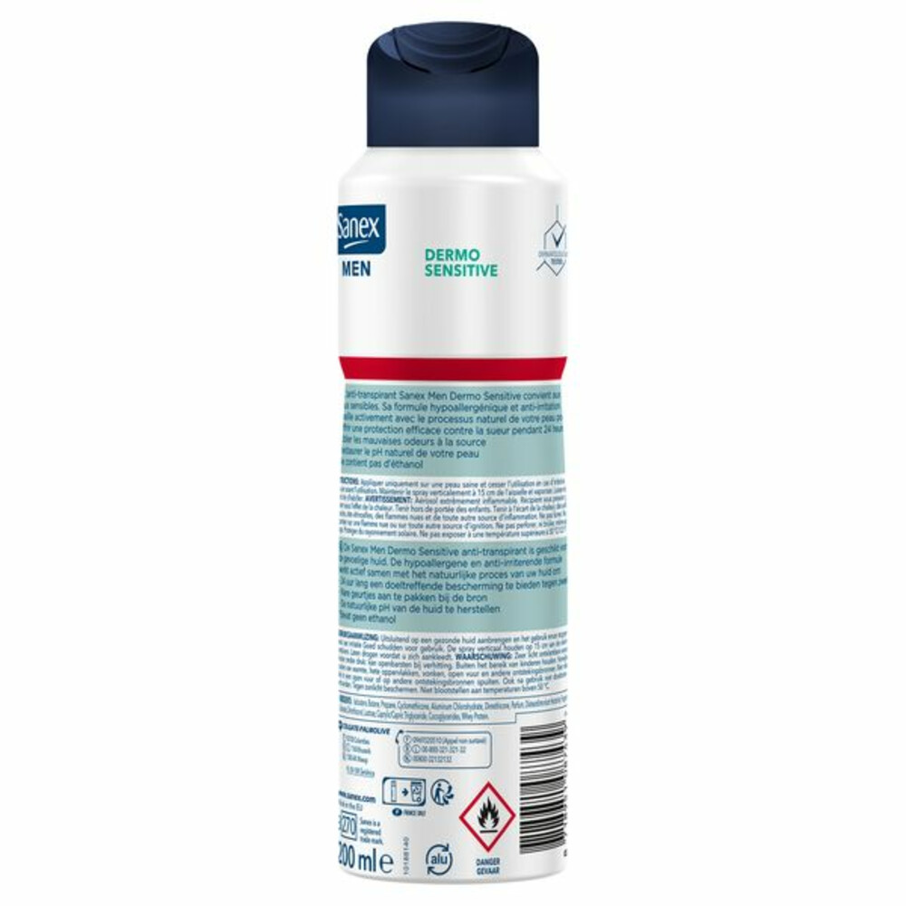 Sanex Deodorant Spray Men Sensitive200 ml