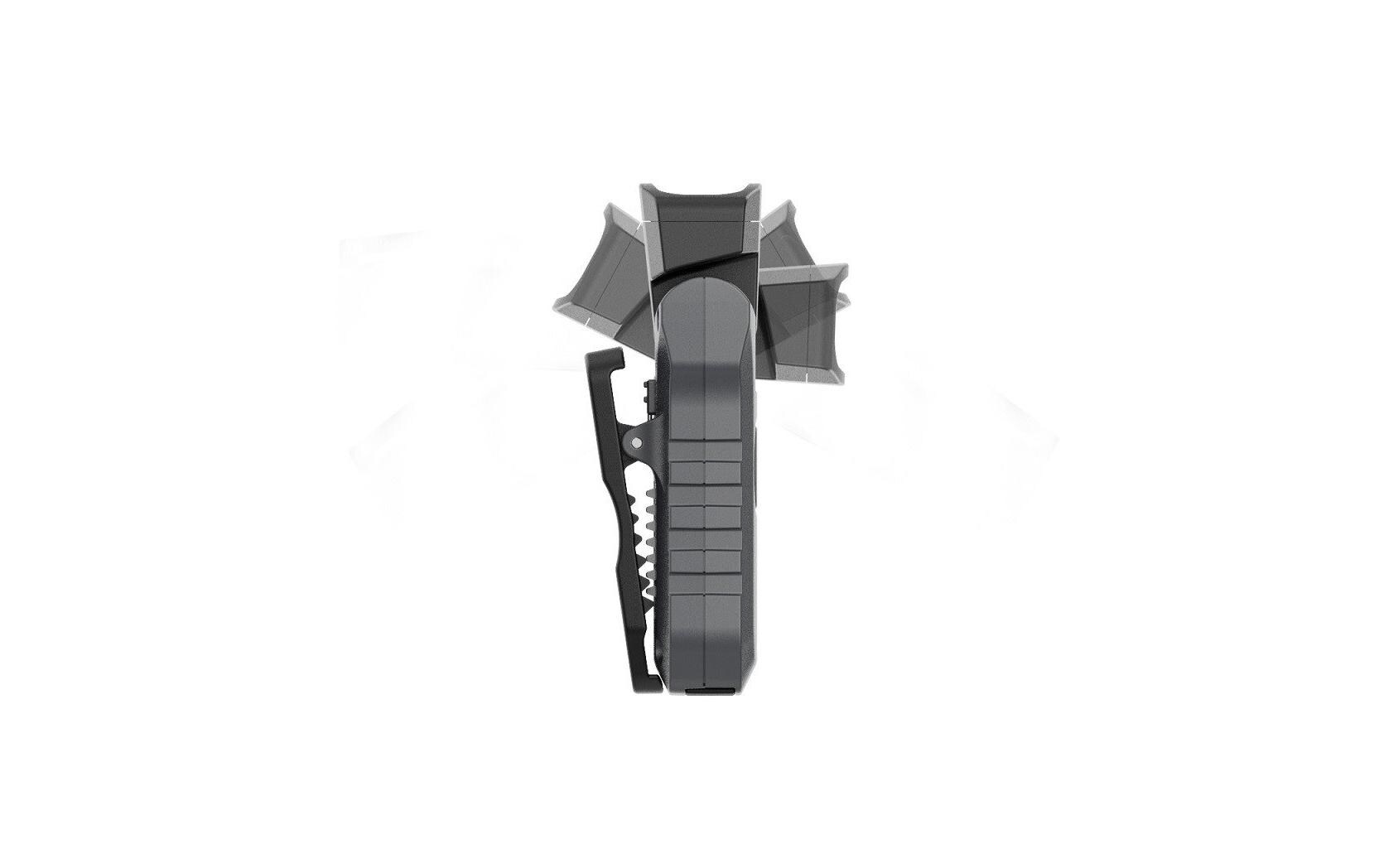 Taschenlampe LED Patrol UV, 300 Lumen, IP65, USB-CWiederaufladbare multifunktionale taktische Clipleuchte mit schwenkbarem Licht und UV-Funktion
