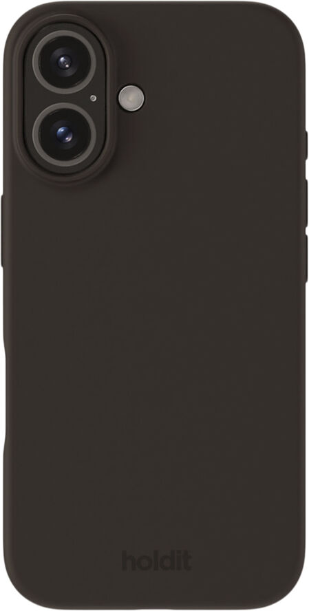 HoldIt Silicone Case iPhone 16 Mørkebrun