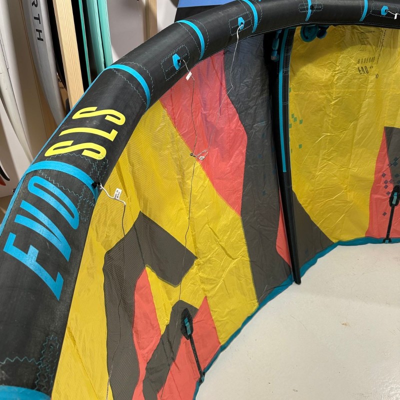 Aile kitesurf occasion Duotone Evo SLS 2023 8m - Jaune - The Corner Shop