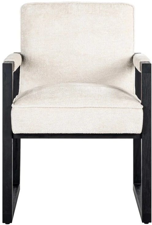 Eetkamerstoel White Chenille S4707 Beck B62 x D70 x H90 cm